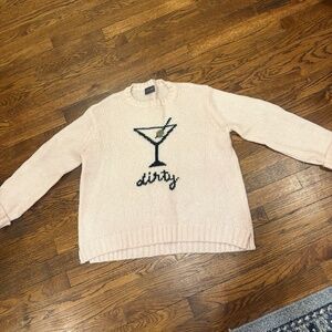 Wooden Ships Martini Crewneck Caprice Pink Sweater Women’s M/L